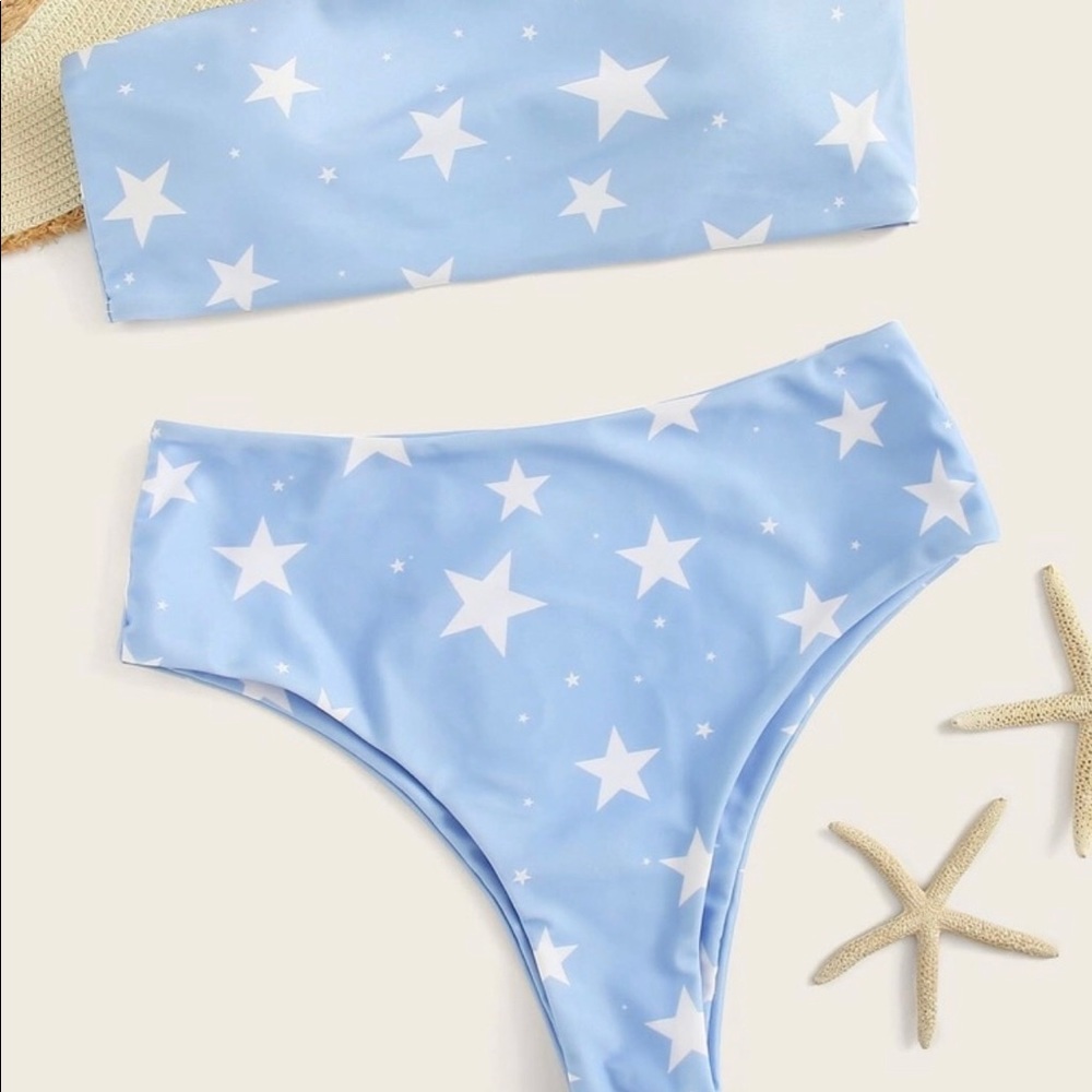 high waisted star bikini